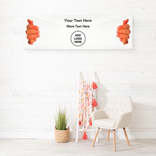 ロゴのビジネスプロモーションバナーの追加 横断幕 (インサイチュ)