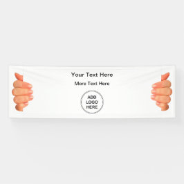 ロゴのビジネスプロモーションバナーの追加 横断幕