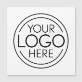 ロゴのビジネスマグネットを企業の追加モダンする (正面)