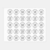 ロゴのビジネス名のプロモパーソナライズされたーション ラベル (シート)