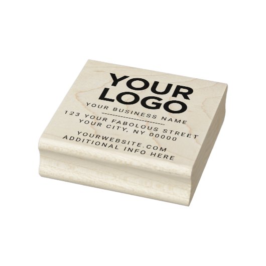 ロゴのビジネス差出人住所のアップロード ラバースタンプ (スタンプ)