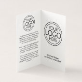 ロゴのビジネス製品テーブル広告の追加 (内部)