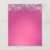 ロゴのフェイクグリッター背景 チラシ (裏面)