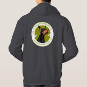 ロゴのフード付きスウェットシャツ パーカ (裏面)