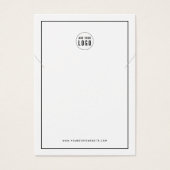 ロゴのブラックネックレス縁どディスプレイカードの追加 (正面)