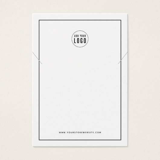 ロゴのブラックネックレス縁どディスプレイカードの追加 (正面)