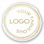 ロゴのプロモーションビジネスの追加 シール (正面)