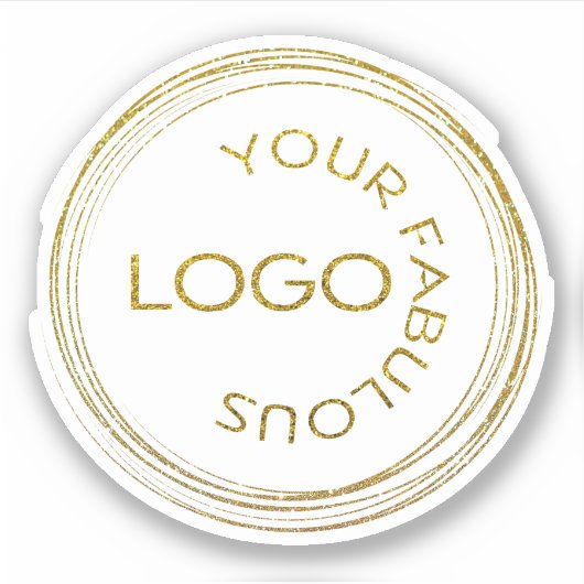 ロゴのプロモーションビジネスの追加 シール (正面)