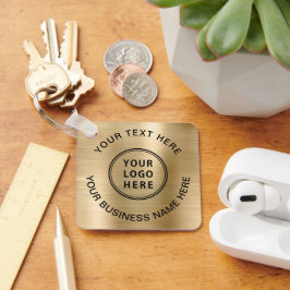 ロゴのプロモーション金ゴールド キーホルダー