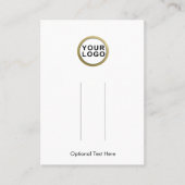 ロゴのヘアクリップに名刺を表示 名刺 (正面)