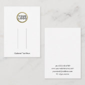 ロゴのヘアクリップに名刺を表示 名刺 (正面/裏面)