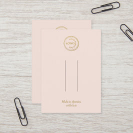 ロゴのヘアクリップの追加バレット表示赤面 名刺