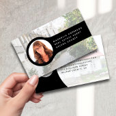 ロゴのヘッドショットフォト実在エステートエージェントの追加 名刺