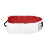 ロゴのヘッドバンドブラック アスレチックヘッドバンド (左)