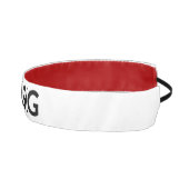 ロゴのヘッドバンドブラック アスレチックヘッドバンド (右)