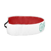 ロゴのヘッドバンド緑 アスレチックヘッドバンド (左)