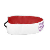 ロゴのヘッドバンド（紫） アスレチックヘッドバンド (左)