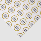 ロゴのホワイトアエレガントウトと金ゴールド 薄葉紙 (詳細)