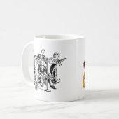 ロゴのマグ; ヴィンテージの芸術 コーヒーマグカップ (正面左)
