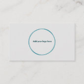 ロゴのミニマリストグレープロフェッショナル名刺 コーリングカード (正面)