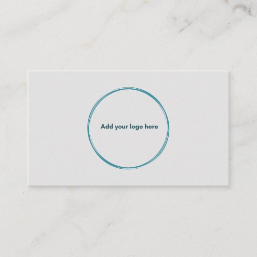 ロゴのミニマリストグレープロフェッショナル名刺 コーリングカード (正面)