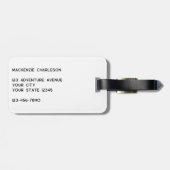 ロゴのミニマリスト事業 ラゲッジタグ (裏面横)