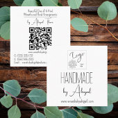 ロゴのミニマリスト手作り名刺 スクエア名刺