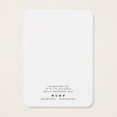 ロゴのミニマルなネックレスディスプレイカードの追加 (裏面)