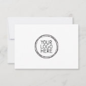 ロゴのミニマルなビジネスギフト証明書の追加 (正面)