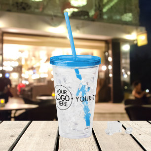 ロゴのミニマルタイポグラフィの追加 アクリルタンブラー