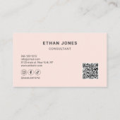 ロゴのミニマルプロフェッショナル名刺 名刺 (裏面)