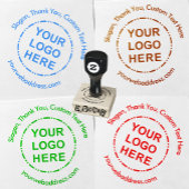 ロゴのミニマルモダンスカスタム文字 ラバースタンプ