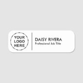 ロゴのミニマルモダンデザイン 名札 (正面)