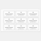 ロゴのミニマルモダンム製品ラベルの追加 ラベル (シート)