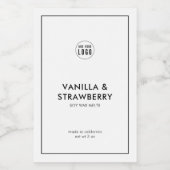 ロゴのミニマルモダンム製品ラベルの追加 ワインラベル (シングルラベル)