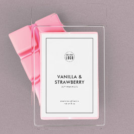 ロゴのミニマルモダンム製品ラベルの追加 ワインラベル