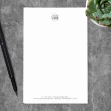 ロゴのミニマルモダンリストの追加パーソナライズされた