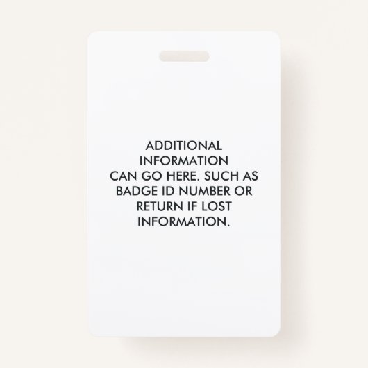 ロゴのミニマルモダンリストフォト白IDの追加 バッジ (裏面)