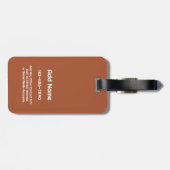 ロゴのミニマルモダンリストプロフェッショナルTerraの追加 ラゲッジタグ (裏面横)