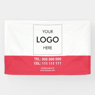 ロゴのミニマルモダンリスト 横断幕