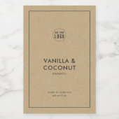 ロゴのミニマルKraft製品ラベルを追加 ワインラベル (シングルラベル)