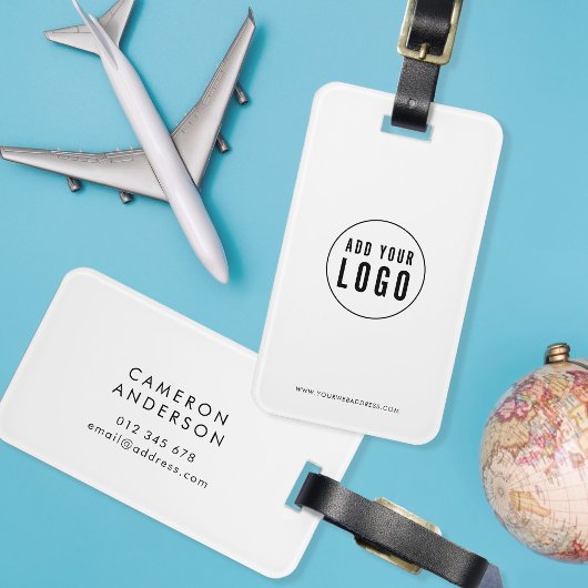 ロゴのモダンビジネス企業のの色カスタムの追加 ラゲッジタグ