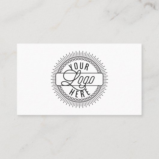 ロゴのモダン黒ミニマルと白のQRコードの追加 名刺 (裏面)