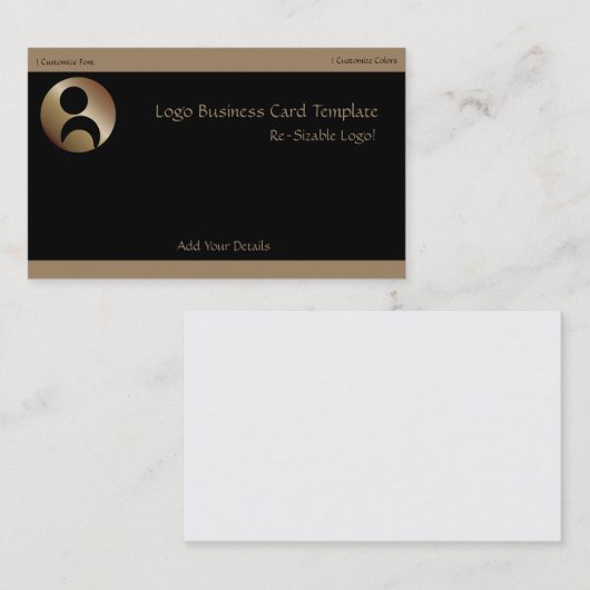 ロゴのユーザー 名刺 (正面/裏面)