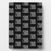 ロゴのリピートパターン編集可能テンプレートを追加 フォトプラーク (正面)