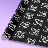 ロゴのリピートパターン編集可能テンプレートを追加 ラッピングペーパー