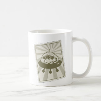 ロゴのヴィンテージの宇宙猿のスタンプのマグ コーヒーマグカップ