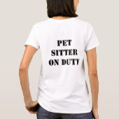 ロゴの上のそれ住んでいます Tシャツ (裏面)