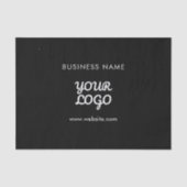 ロゴの会社名とWebサイトまたはスローガン 薄葉紙 (正面)