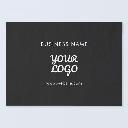 ロゴの会社名とWebサイトまたはスローガン 薄葉紙